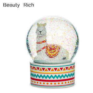 Globo de <span class=keywords><strong>nieve</strong></span> de <span class=keywords><strong>descanso</strong></span> Llama globo de agua-3 "H" blanco y rojo - Product Image 1