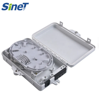 SINET nouveau matériau ABS fibre optique boîte de Distribution 4 noyaux 8 16 24 ODF avec fibre sieste pour FTTH