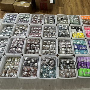 Oleeya รองเท้าแตะคริสตัลทรงมาร์คีส์แบนราบ7X15มม. หินฮอคริลิคตาปี9X18มม. - Product Image 6