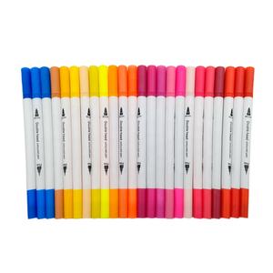 Lot de 48 marqueurs d'art aquarelle Chine Double pointe large et fine 0,4 mm Stylo de couleur pour peinture et dessin - Product Image 3