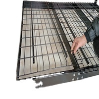 철사 decking 선반을 가진 조정가능한 천장 벽돌쌓기 체계 까만 벽 선반 머리 위 차고 저장 선반 - Product Image 3