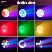 Projecteur de scène Bee Eye 19x40W RGBW 4-en-1 DMX Zoom LED à tête mobile pour concerts, spectacles, boîtes de nuit et bars