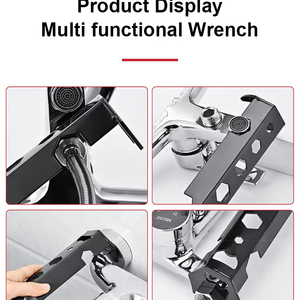 Wholesale Multifunctional Wrench Water Pipe Bathroom Angle Installation <b>Spanner</b> Narrow Space Combination <b>Tools</b> - Product Image 2