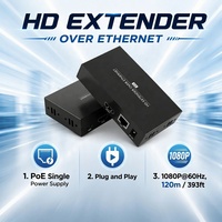 Transmisor HDMI de 120M para KVM, 1080P 60Hz, IR y Multito-Multito, Compatible con PoE