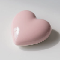 Ornements en céramique en forme de cœur rose, idées créatives et mignonnes pour la décoration de la maison, accessoires de décoration intérieure modernes, OEM