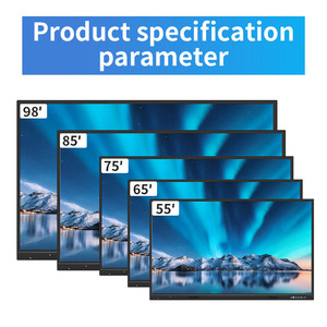 Papan tulis inframerah layar Digital LCD, papan pintar layar sentuh interaktif untuk kelas 55 65 75 86 100 inci, harga murah