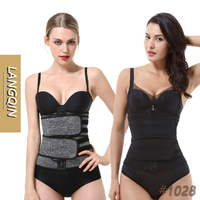 Ceinture de maintien de la taille en néoprène avec logo personnalisé, double sangle, contrôle du ventre, amincissante, pour l'entraînement et le fitness