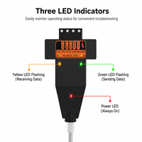 Convertidor USB a Serial RS485 de Grado Industrial, Convertidor USB 2.0 a RS485 Aislado con Cable de 0.5m, 1.5m y 2m