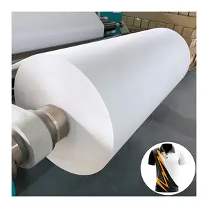 Grosir langsung dari pabrik gulungan kertas sublimasi 100gsm cetak Digital tingkat Transfer tinggi untuk Film Transfer panas tekstil