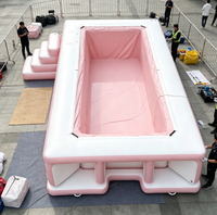 Grand canapé gonflable de piscine, jeux de jardin, chaise de piscine gonflable de luxe, transat gonflable pour fêtes de famille, piscine pour enfants et adultes