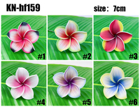 Pulau Hawaii EVA busa buatan Plumeria Frangipani telinga memilih kepala rambut bunga untuk pesta dekorasi sehari-hari