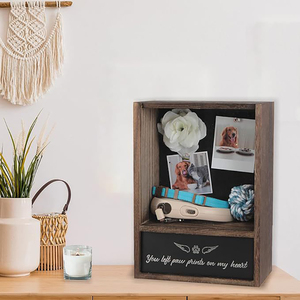 Wholesale Wholesale Wood Pet <b>Urns</b> Wall Hanging Photo Organizer for Supplies Personalized Coffin - Product Image 1