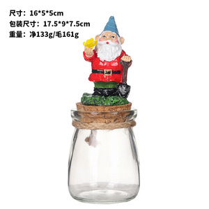 Decorazioni Natalizie - Elfi Nordici Nano in Resina, Barattoli per Caramelle Decorativi - Product Image 6