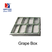 HengXing HX-AM06 moules de thermoformage en aluminium entièrement automatiques à grande vitesse PET PE PS PVC ABS boîte de raisin en plastique formage sous vide