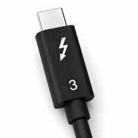 Câble passif Thunderbolt 3 certifié 40 Gbit/s 5A PD, cordon USB-C multifonction pour ordinateur portable, station d'accueil, SSD, moniteur