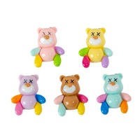 Couleur Animal Ours DIY Accessoires Téléphone Pendentif Porte-clés Résine Animal Résine Accessoires pour la Décoration