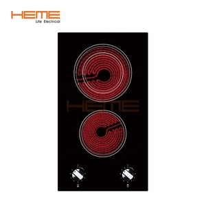 OEM ODM Home Kitchen Appliances Ceramic Glass Cooktop Knob Control 2 Burners Ceramic <b>Stove</b> With CE - Product Image 1