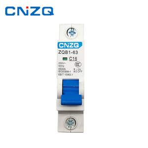 Chine Mini disjoncteur ZQB1 1P 2P 3P 32A 40A 63A Matériau en cuivre bon marché avec courant nominal 25A Miniature RCCB/MCB - Product Image 3
