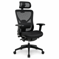 Chaise de bureau ergonomique de luxe haut de gamme en gros, design moderne avec réglage en hauteur, chaise pivotante en maille pour mobilier commercial