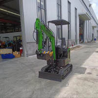 Mini-excavatrice sur chenilles de 1 tonne, ultra-compacte, petite pelle pour jardin, ferme et travaux de construction en intérieur