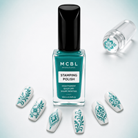Esmalte de Uñas Transparente con Tecnología Antimanchas, Contornos Impresos que No se Corren al Aplicar, Capas de Esmalte de Uñas con Sellado Superior