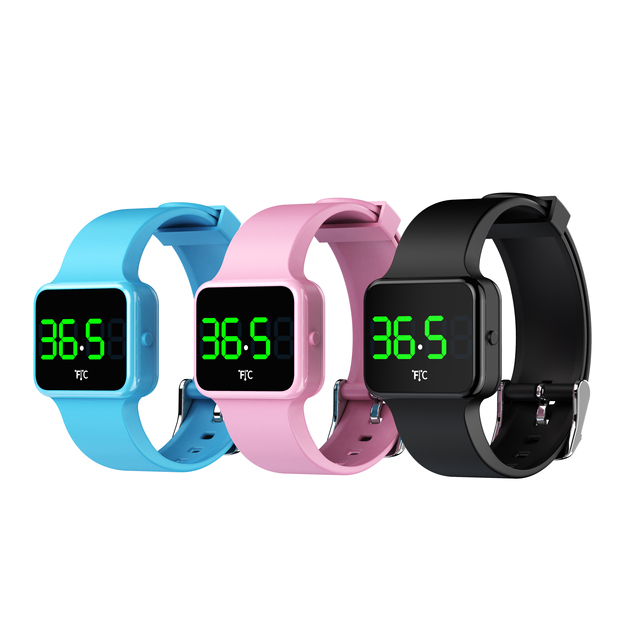 USB Charging Fitness Tracker Body Temperature Sensor Smart Watch Temperature Monitoring Wrist Band