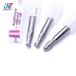 UNT mejor precio <span class=keywords><strong>de</strong></span> alta velocidad <span class=keywords><strong>de</strong></span> carburo sólido 2 flautas 45 grados bola aluminio fresado - Product Image 6