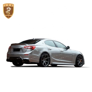 CF Material ASP estilo faldas laterales Spoiler coche parachoques cuerpo Kits adecuados para Masarati Ghibli Auto Parts - Product Image 4