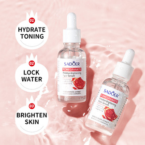 OEM SADOER Marque Privée – Coffret Soin à la Grenade Rouge : Sérum, Nettoyant, Crème, Tonique, Crème Contour des <span class=keywords><strong>Yeux</strong></span>, Lotion Hydratante et Éclaircissante - Product Image 2