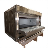 Four à Cuisson Commercial au Gaz Naturel et GPL Four à Pizza en Acier Inoxydable Équipement de Boulangerie pour Pain Pizza