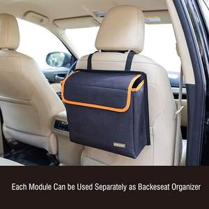 Organisateur de siège arrière de coffre de luxe pour SUV et VR de taille moyenne ou grande Modules de stockage détachables Refroidisseur intégré Brevet en attente - Product Image 5