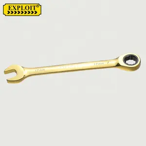 Factory Price Universal Combination Chrome Vanadium 17mm Open End Ring Ratchet Socket Wrench Spanner