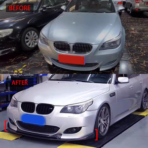 Divisor delantero negro ABS para BMW Serie 5 E60, kit de carrocería de 3 secciones para modelos 2005-2011 - Product Image 2