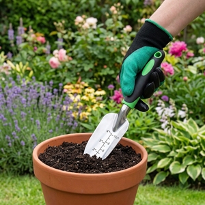 AOZOU Ensemble d'outils de jardinage ergonomiques en acier inoxydable pour droitiers, 23 pièces, avec garantie de 3 ans pour l'entretien des plantes en extérieur - Product Image 5
