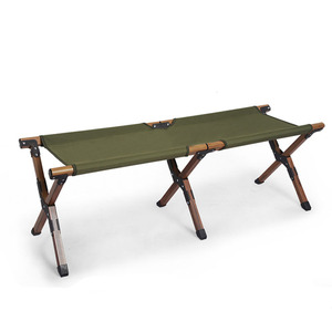 <b>Outdoor</b> Foldable Portable 2-Person Aluminum Steel Frame 600D Oxford Lightweight Camping <b>Stool</b> Double Seat for All Seasons WD-ST0 - Product Image 2