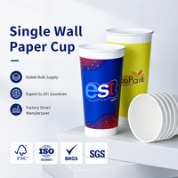 Vaso de Papel para Bebidas Calientes, Estilo Moderno y Elegante, Borde Liso, Clásico, Versátil, Profesional, para Cafetería, Taza de Café Artesanal