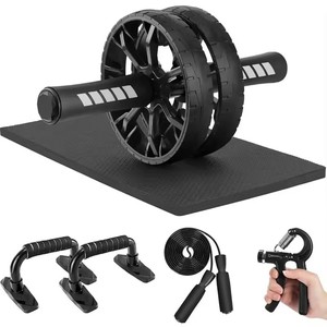 Kit Fitness con rullo addominale 5-<span class=keywords><strong>in</strong></span>-1 Set attrezzatura <span class=keywords><strong>per</strong></span> esercizi Fitness <span class=keywords><strong>per</strong></span> allenamento <span class=keywords><strong>in</strong></span> Abs <span class=keywords><strong>per</strong></span> la <span class=keywords><strong>palestra</strong></span> di casa - Product Image 2