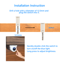 Série Ultra 8 ans 2612 – Interrupteur intelligent à capteur tactile et variateur de luminosité centralisé 3 broches 5V 12V 24V 36V pour éclairage LED d'armoire