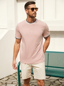 Camiseta de Verano para Hombre de Alta Calidad, Tejida, Transpirable y de Secado Rápido - Corte Regular, Estilo Casual - Product Image 4