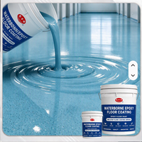 Cat Epoxy Berbasis Air dari Produsen Langsung, Pelapis Cair Self-Leveling, Tahan Aus, untuk Lantai Komersial Dalam Ruangan