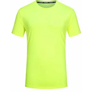 Оптовая продажа, изготовленная на заказ дышащая футболка с круглым вырезом из полиэстера/хлопка, Спортивная футболка для мужчин