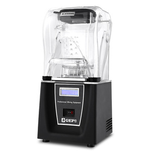 Nueva licuadora de 220V con cubierta insonorizada, disponible comercialmente para tiendas de té con leche, jugos, batidos y licuadoras. - Product Image 5