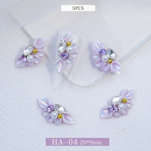 Novedad: 5 piezas/bolsa <span class=keywords><strong>de</strong></span> adornos <span class=keywords><strong>de</strong></span> resina para <span class=keywords><strong>uñas</strong></span> con flores <span class=keywords><strong>de</strong></span> diamantes <span class=keywords><strong>de</strong></span> imitación, flores acrílicas 3D para decoración <span class=keywords><strong>de</strong></span> <span class=keywords><strong>uñas</strong></span> - Product Image 4