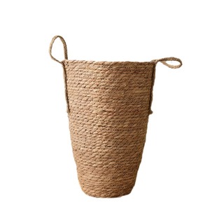 Nordic-style woven straw flower <b>basket</b>, large vase, decorative flower arrangement for living room, baby's breath, dried - Product Image 4