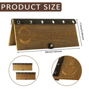 Wholesale Popular Wooden Reserved Signs for Tables <b>Rustic</b> Real Table Signs Custom <b>Wood</b> Signs Eco-Friendly for Special - Product Image 2