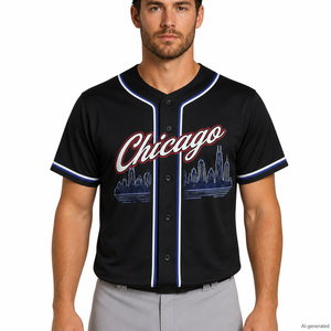 Chicago Wrigley Field Baseball Jerseys Custom American Baseball League Chicago Baseball Jerseys &amp; Softball Bears Team Uniform - Product Image 3