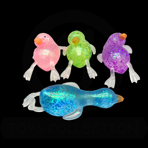ของเล่นบีบมือรูปเป็ด TPR พลาสติกมาลโทส บอลคริสตัลยืดหยุ่น ของเล่นบีบคลายเครียด น้ำตาลสกูชชี่ ยืดช้าๆ สำหรับเด็กอายุ 5 ถึง 7 ปี ขายส่ง - Product Image 5