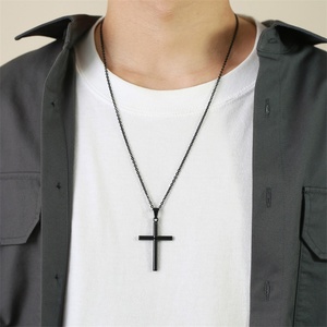 Wholesale Gold Plated <b>Cross</b> Pendant Stainless Steel <b>Cross</b> Necklace for Men - Product Image 5