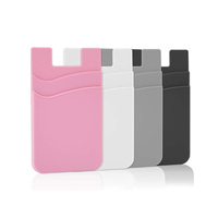 Tarjetero para Teléfono, Adhesivo para la Parte Posterior del Celular, Gran Almacenamiento, Compatible con iPhone, Android, Samsung Galaxy