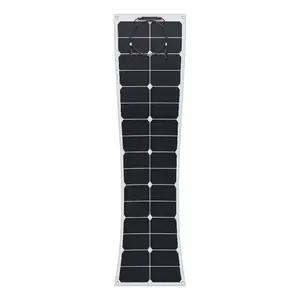 太阳能系统套件动力电池单片制造商Sunpower 100w 200w Etfe船用柔性太阳能电池板